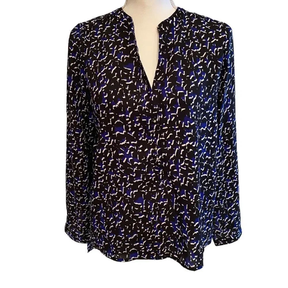 Harve Benard Print Blouse Size Small NWT
